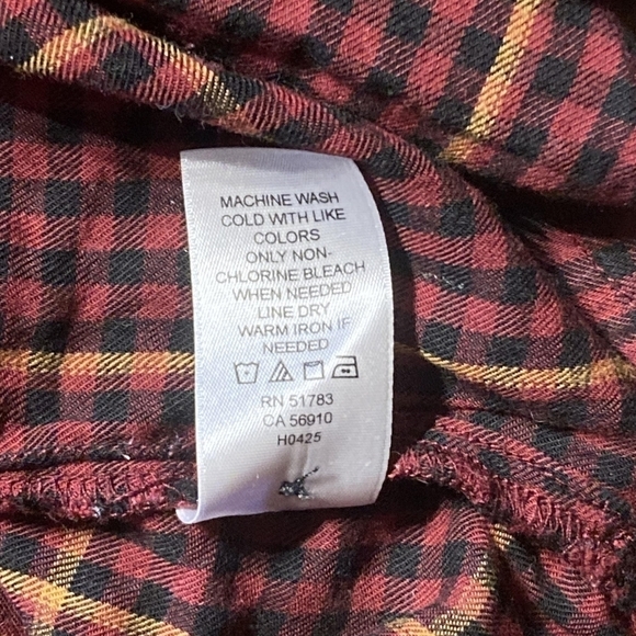 Maurices Button Up Shirt Gingham Plaid Shirt Zipper Pocket Women's XL Fall EUC - Picture 11 of 12